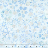 Artisan Batiks - Noel 5 Sparkling Snowflakes Frost Metallic Yardage