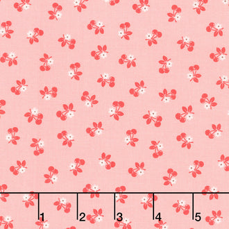 Calico - Cherries Coral Yardage