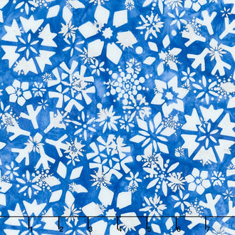 Artisan Batiks - Noel 5 Sparkling Snowflakes Winter Metallic Yardage