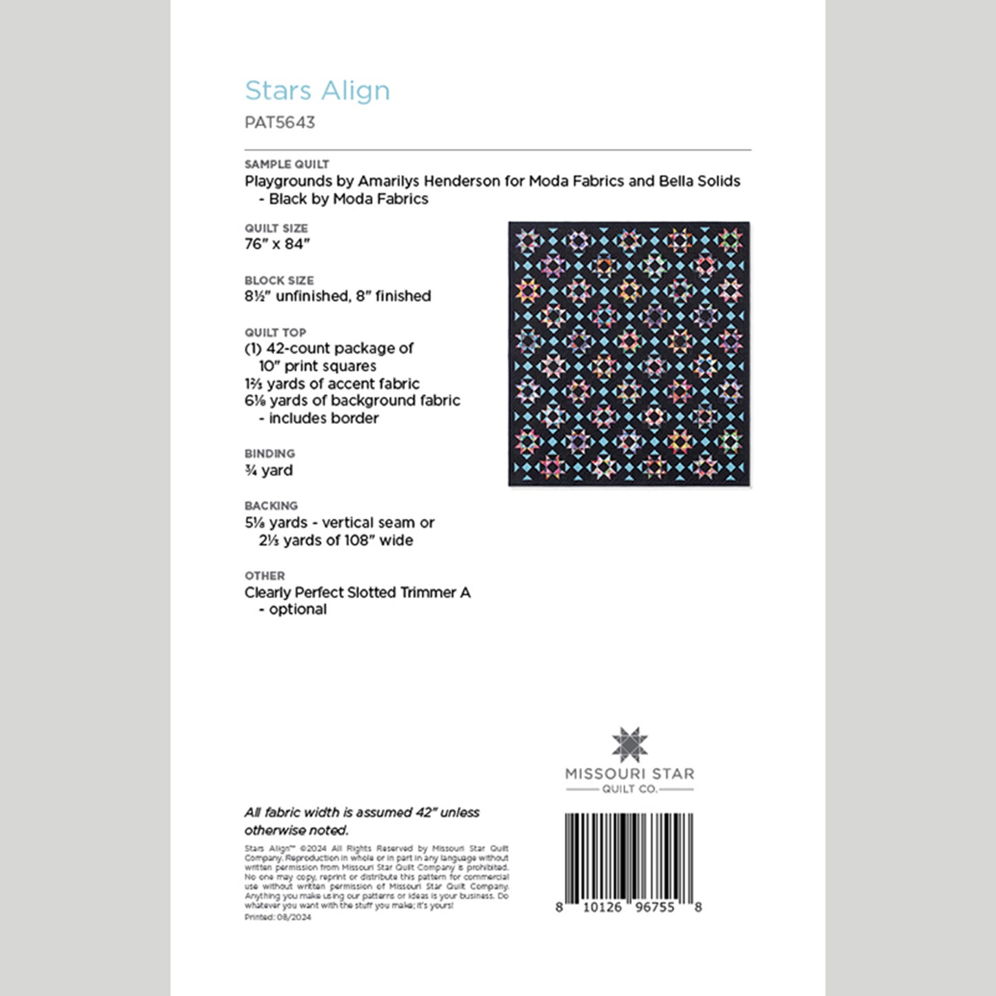 Digital Download - Stars Align Quilt by Missouri Star Alternative View #1