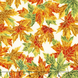 Shades of the Season 10 - Gradated Maples Harvest Metallic Yardage