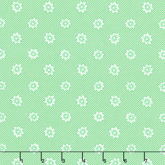 30's Playtime - Blooming Blossoms Aloe Yardage