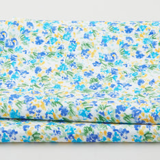 Blue Muse Favorites - Morning Meadow White 2 Yard Cut Primary Image