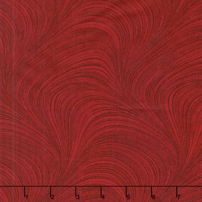 Wave Texture - Wave Texture Medium Red 108" Wide Backing