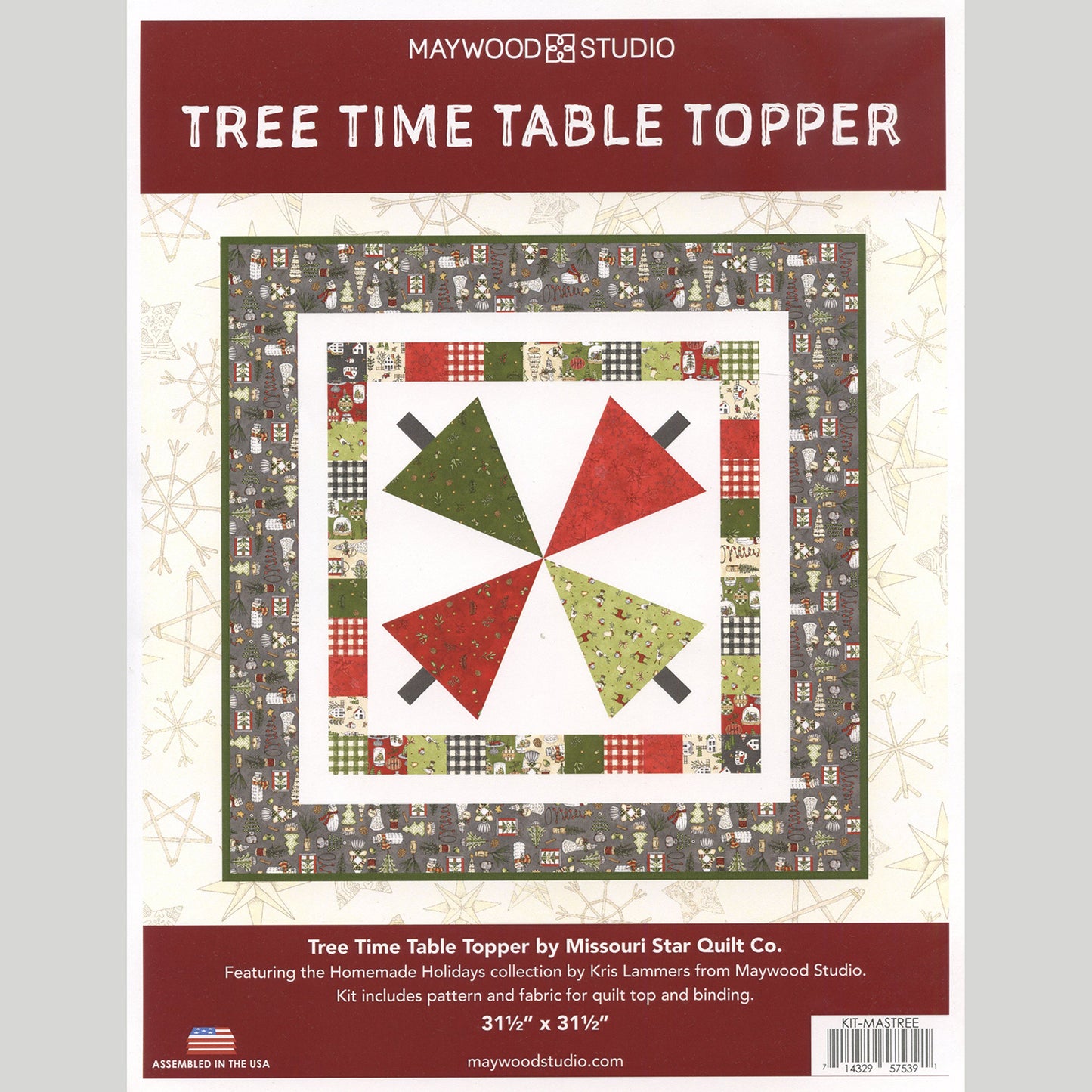 Missouri Star Homemade Holidays Tree Time Table Topper Kit Alternative View #2