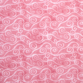 Wilmington Essentials - Pinking of You Swirly Scroll Light Pink Yardage