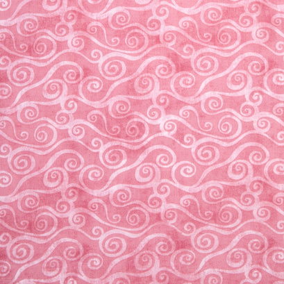 Wilmington Essentials - Pinking of You Swirly Scroll Light Pink Yardage