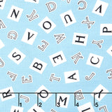 My ABC Book - Letters Blue Yardage