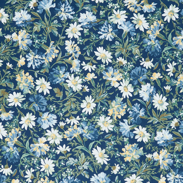 Willoughby - Main Floral Navy Yardage Primary Image