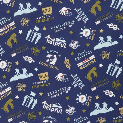 A Scout Is - Boy Scouts Navy Yardage