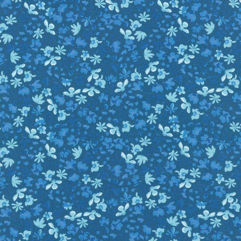 Buttercup (Windham) - Petite Blooms Navy Yardage Primary Image
