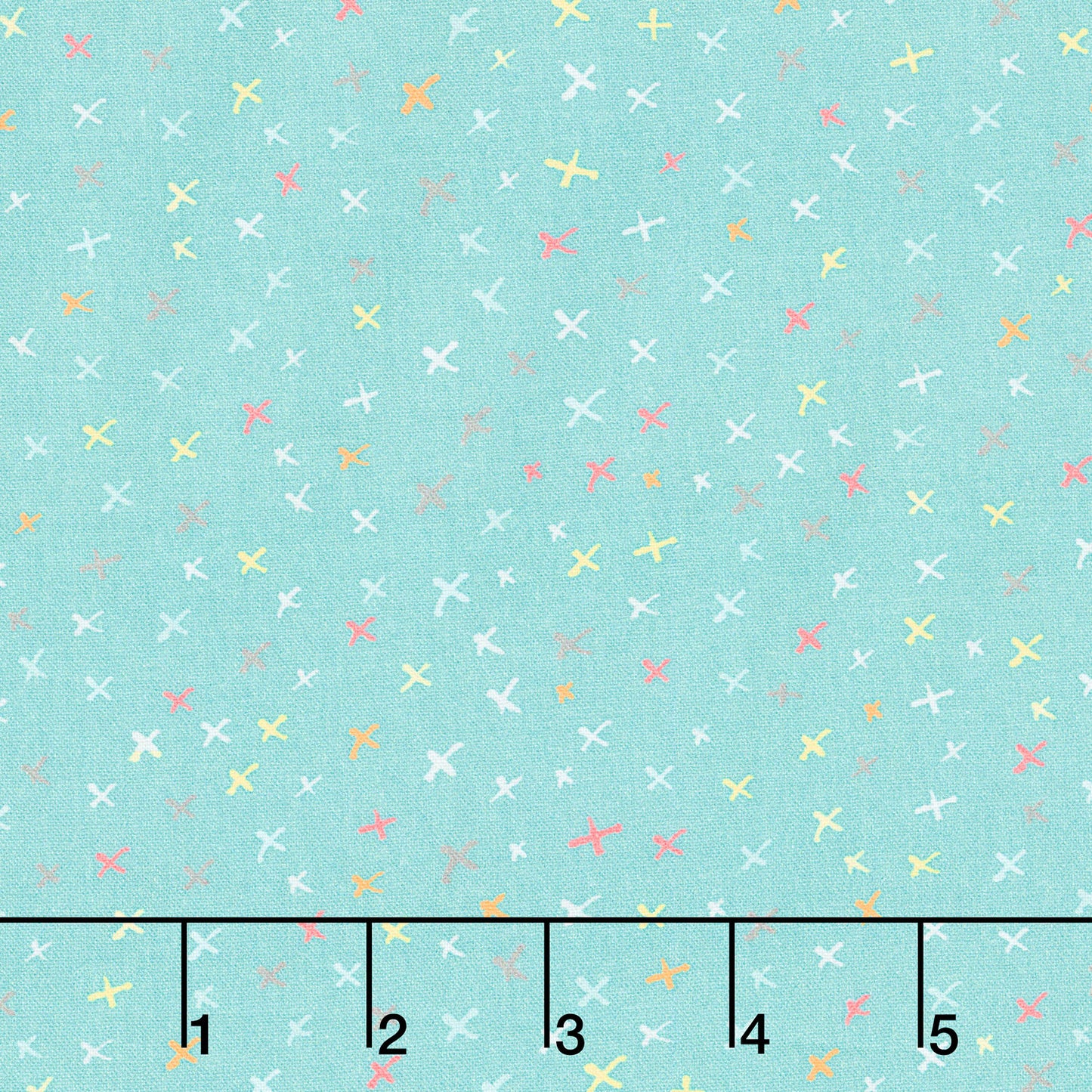 Elephant Joy - Playful Shards Medium Teal Yardage Primary Image