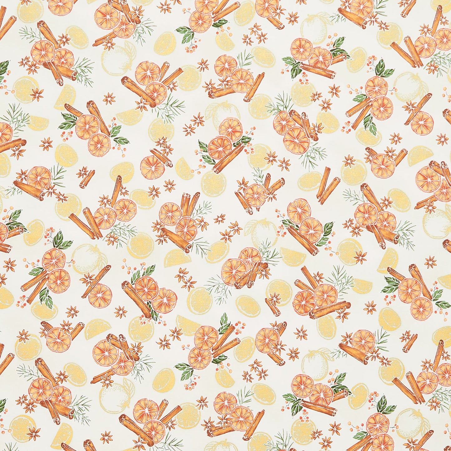 Sweet Pumpkin Spice - Oranges Natural Yardage Primary Image