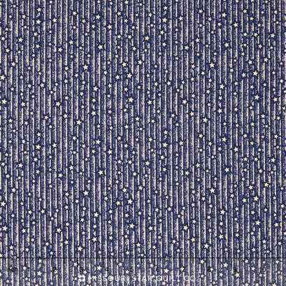 Let Freedom Ring - Star Stripe Navy Yardage