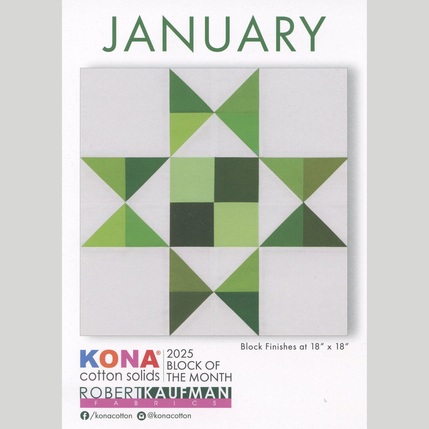 Kona Cotton Solids 2025 Block of the Month Bundle Alternative View #2