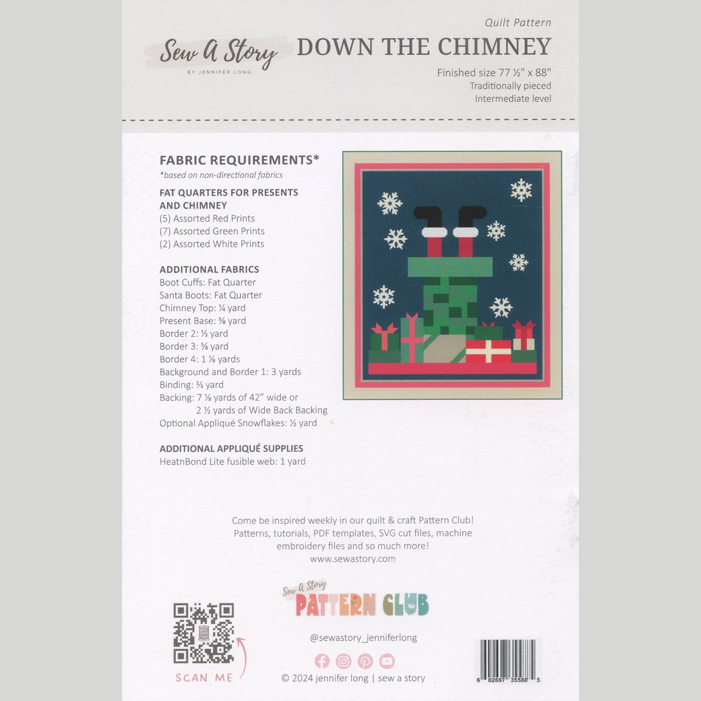 Down the Chimney Quilt Pattern Alternative View #1