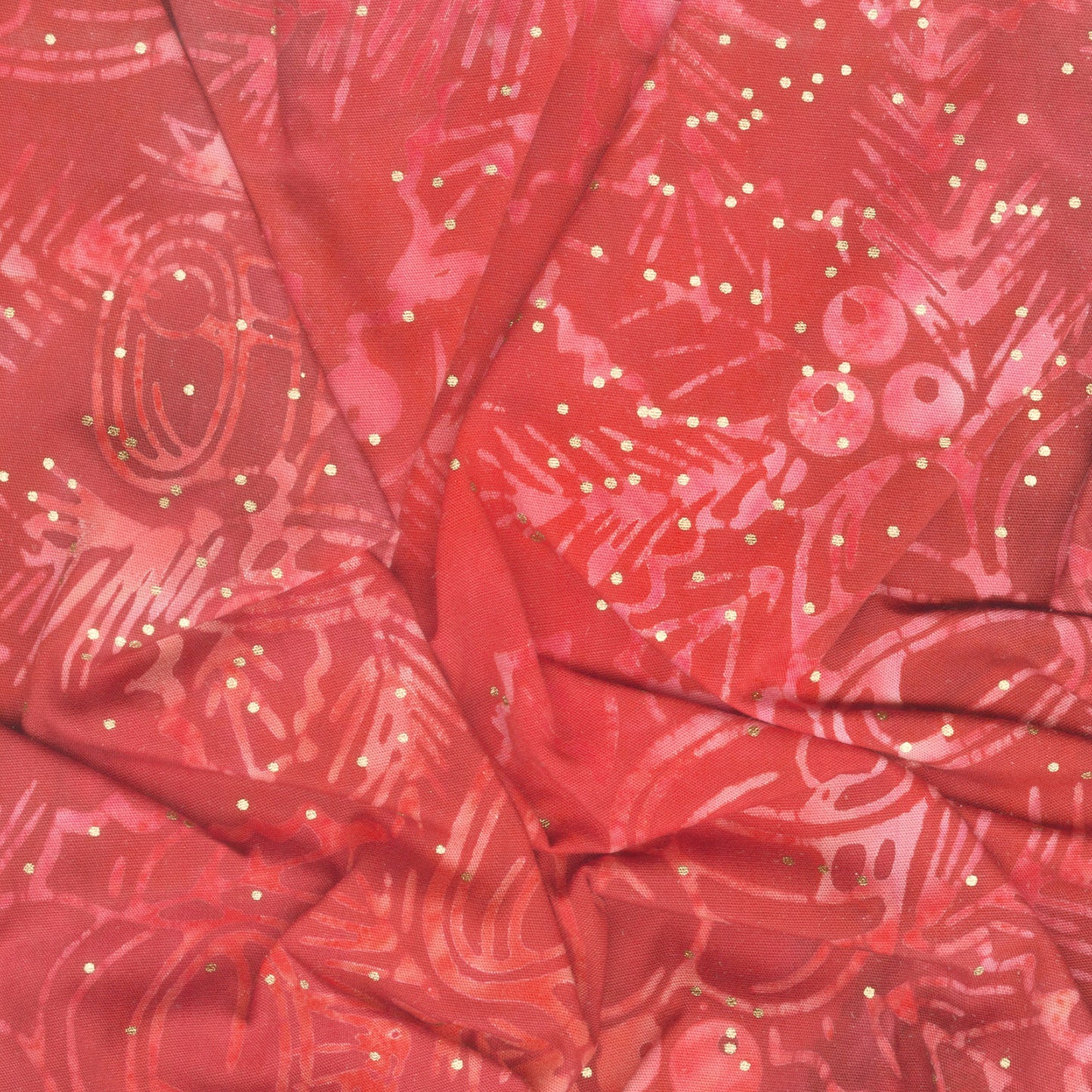 Artisan Batiks - Joyful Holidays - Bells Crimson Yardage Alternative View #1