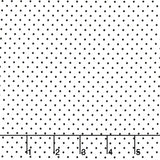 Swiss Dot - Swiss Dot Black on White Yardage