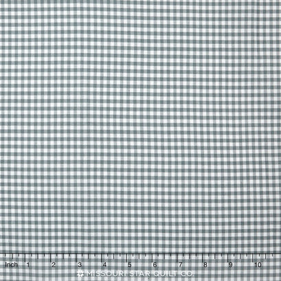 Carolina Gingham - 1/8" Woven Check Silver Yardage