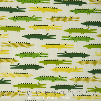 Urban Zoologie - Ivory Alligators Yardage