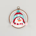 Shivering Snowman Punch Needle Hoop Kit