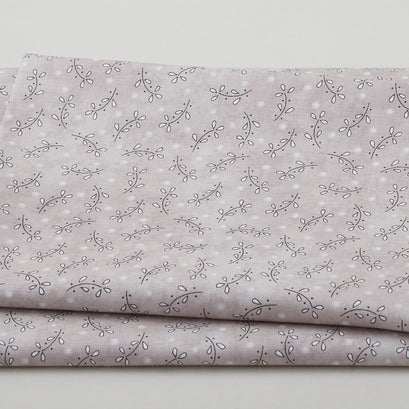 Butterflies and Blooms - Lazy Daisy Toss Taupe 2 Yard Cut