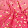 I Heart Ombre - Heart Ombre Hot Pink Metallic Yardage