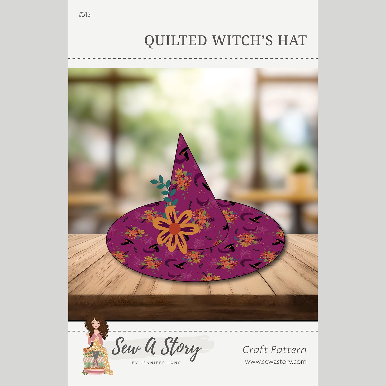 Quilted Witch's Hat Pattern Primary Image