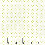 Swiss Dot - Swiss Dot Small Lime on Cream Yardage