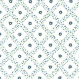 Rosemary Cottage - Trellis Cream Navy Yardage