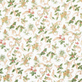 Winter In The Pines - Magic Scroll Pine Cream Metallic Yardage