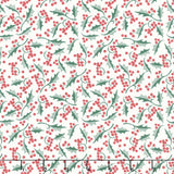 Merry Little Christmas - Holly Cream Yardage Primary Image