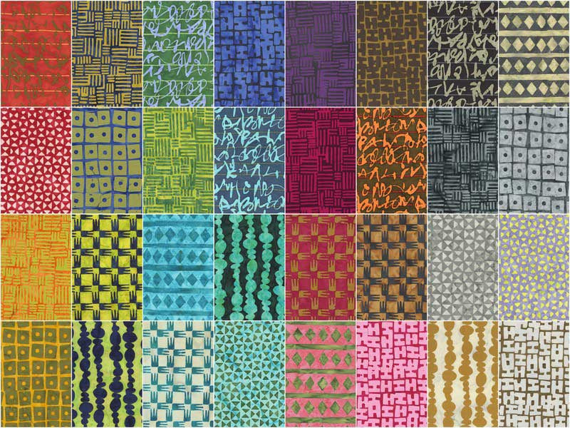 Stenographer's Notebook Batiks 2 1/2" Strips Alternative View #2