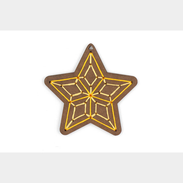 Gingerbread Star Stitched Ornament Kit Primary Image