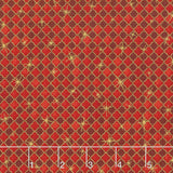 Winter's Grandeur 6 - Holiday Diamonds Red Metallic Yardage