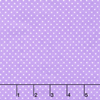 Swiss Dot - White Swiss Dot on Lavender Yardage