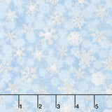 Winter's Grandeur 6 - Evening Small Flakes Frost Metallic Yardage