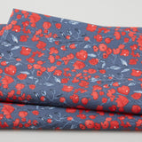 Pop of Red Favorites - Floral Dark Gray 2 Yard Cut Primary Image