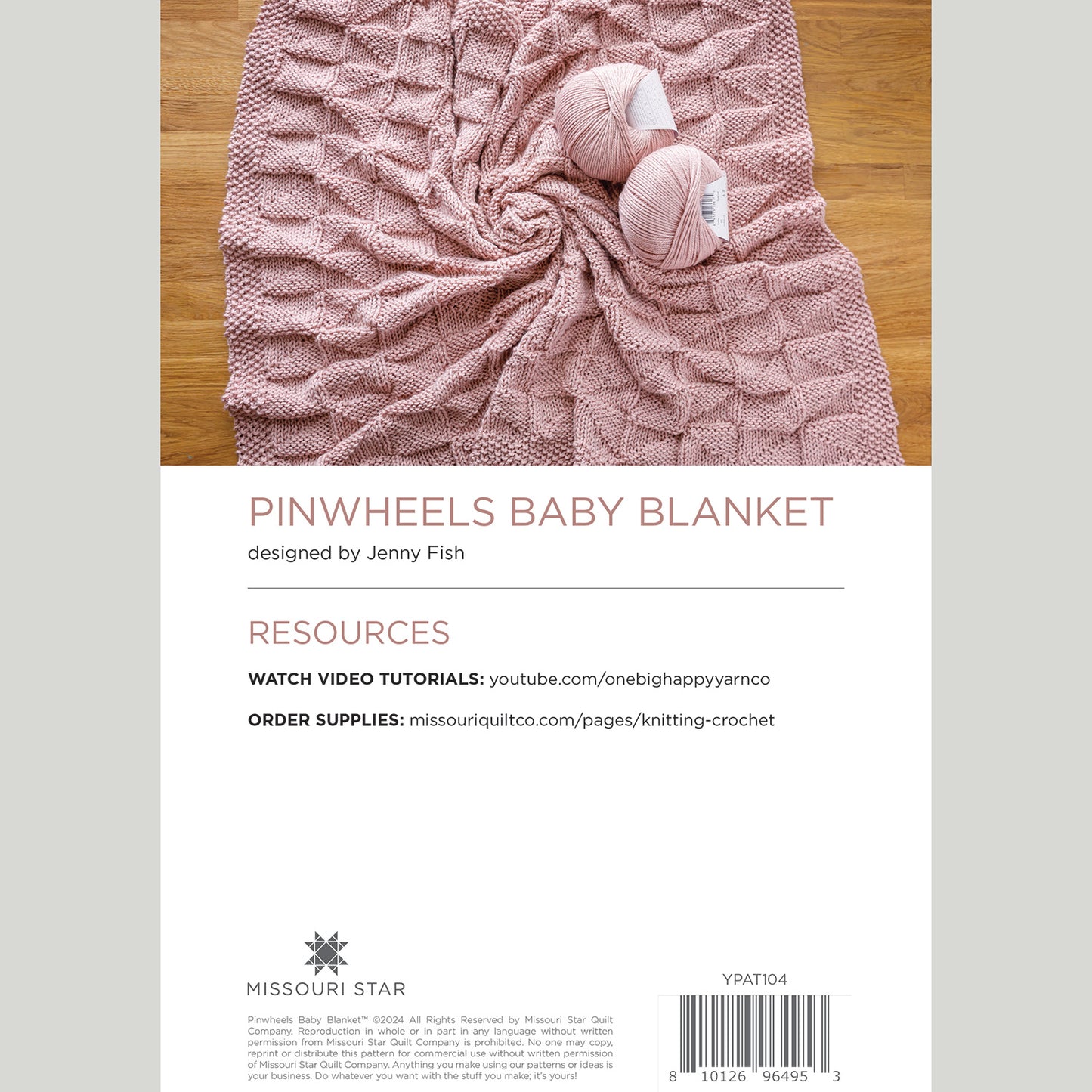 Pinwheels Baby Blanket Printed Knitting Pattern Alternative View #1