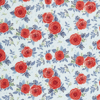 Hedge Rose - Main Aqua Yardage