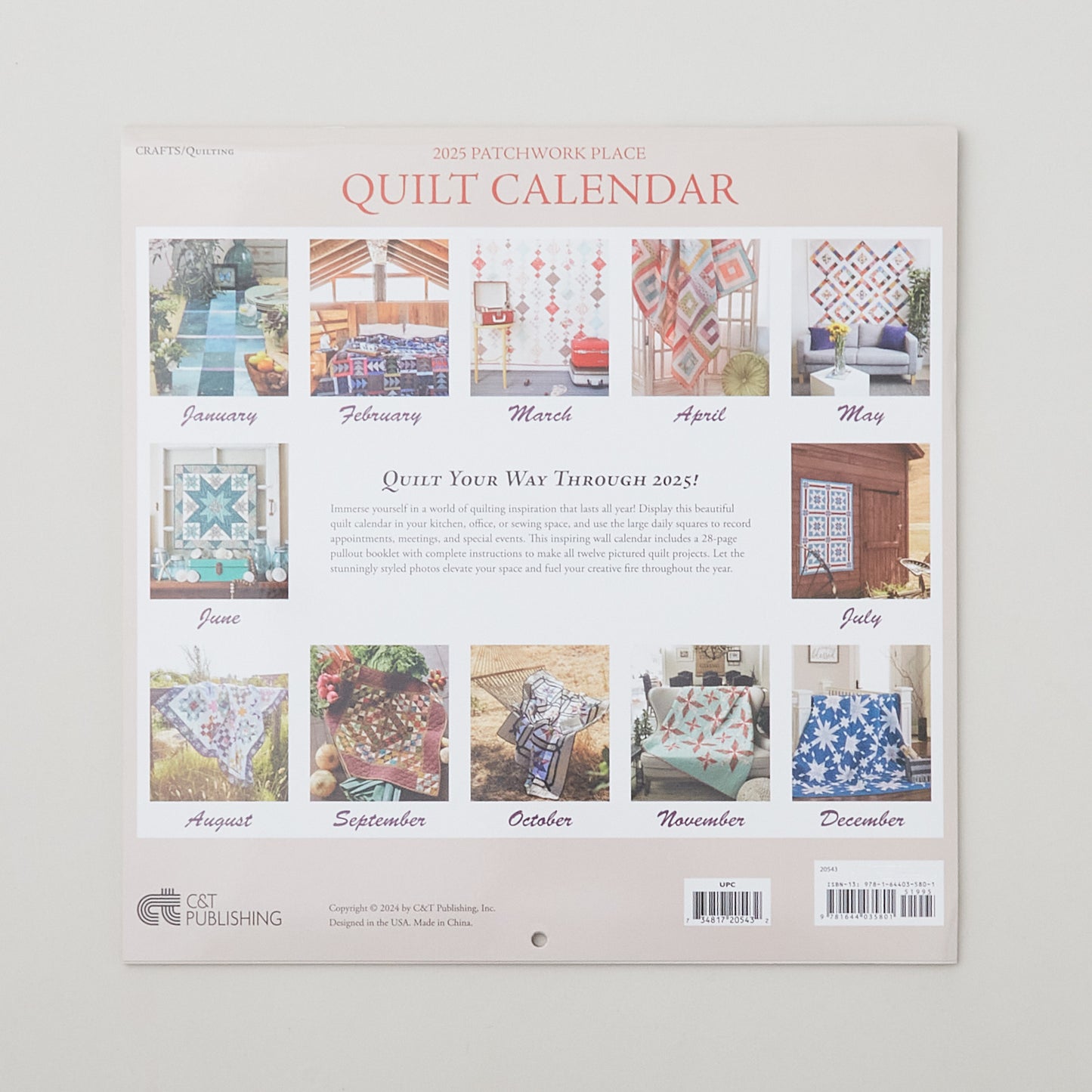 2025 Patchwork Place Quilt Calendar Alternative View #1