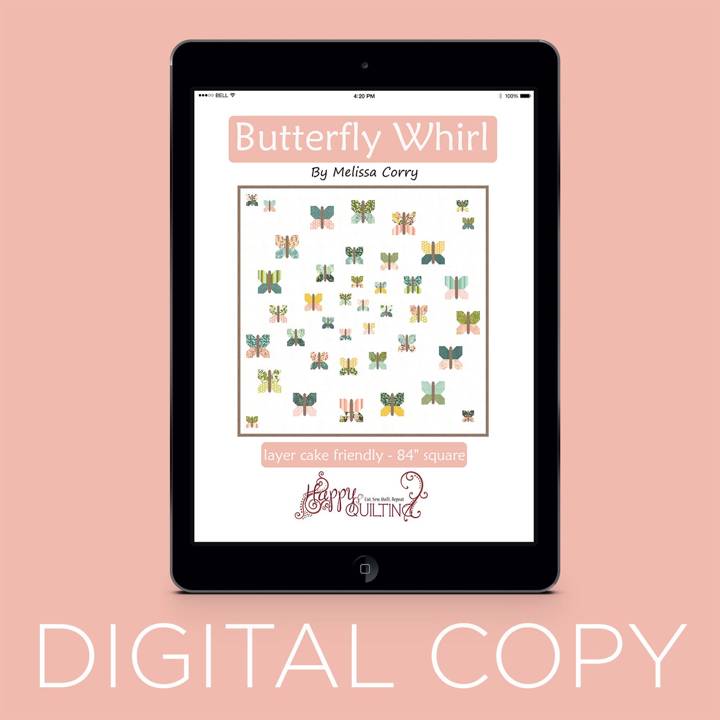 Digital Download - Butterfly Whirl Quilt Pattern Primary Image