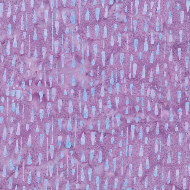 Fairy Floss Batiks - Woodblock Chips Purple Yardage Primary Image