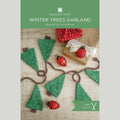 Winter Trees Knit Garland Print Pattern