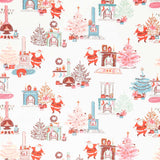 Christmas In The Cabin - Christmas Eve White Yardage Primary Image