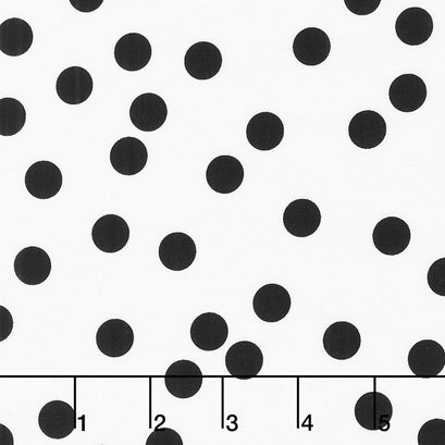 Yes, Please - Dots Black Yardage