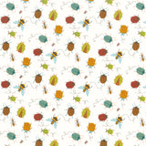 Backyard Bug Collector - Small Tossed Bugs Cream Multi Yardage Primary Image