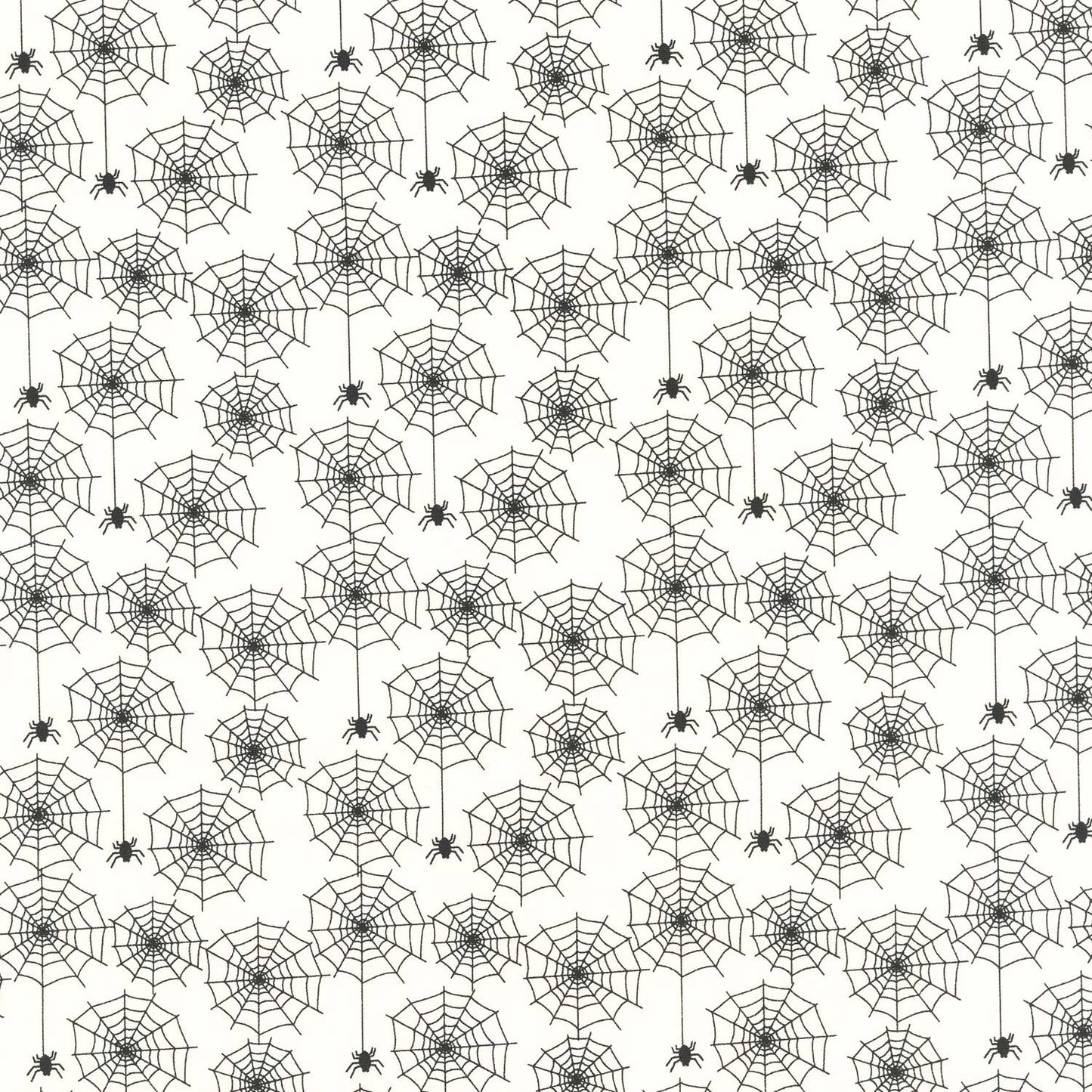 Beggar's Night - Spiderwebs Cream Yardage Primary Image