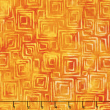 Artisan Batiks - Retro Metro Squares Orange Yardage