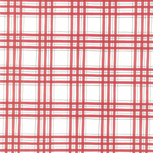 Woodland Winter (Moda) - Woodland Plaid Snowy White Yardage Primary Image